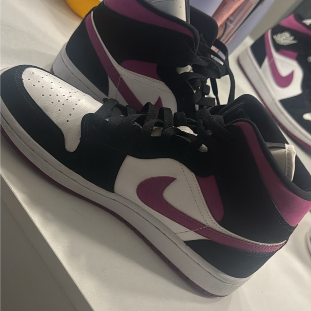 Nike Black and Purple Sneakers with Premium Design